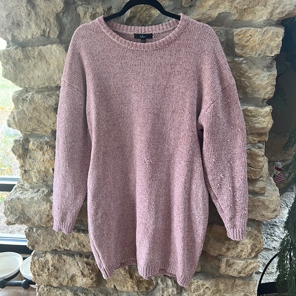 Light Pink Cozy Sweater Dress